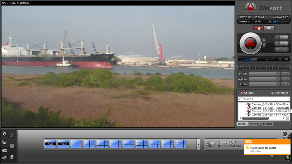 Sistemas de vdeo monitoramento implantados pela Cruz Engenharia.