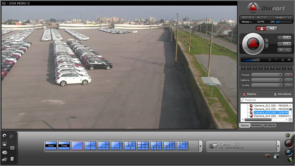 Sistemas de vdeo monitoramento implantados pela Cruz Engenharia.