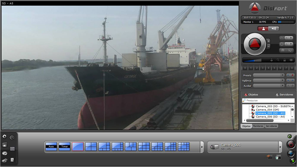 Sistemas de vdeo monitoramento implantados pela Cruz Engenharia.